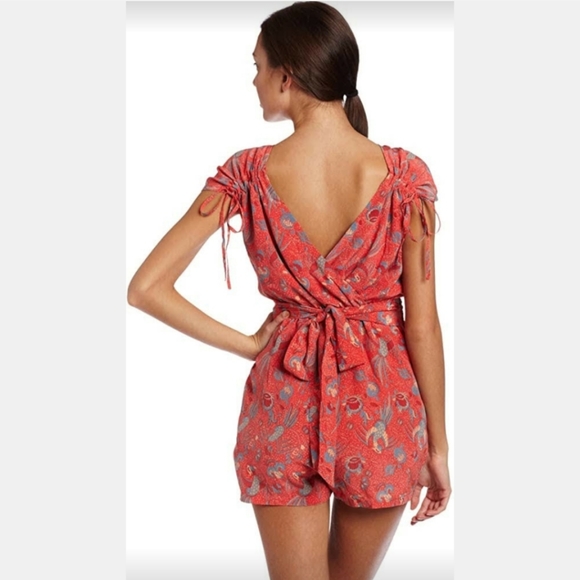 FRENCH CONNECTION PHOENIX SILK PLAYSUIT ROMPER 4 - Picture 3 of 10